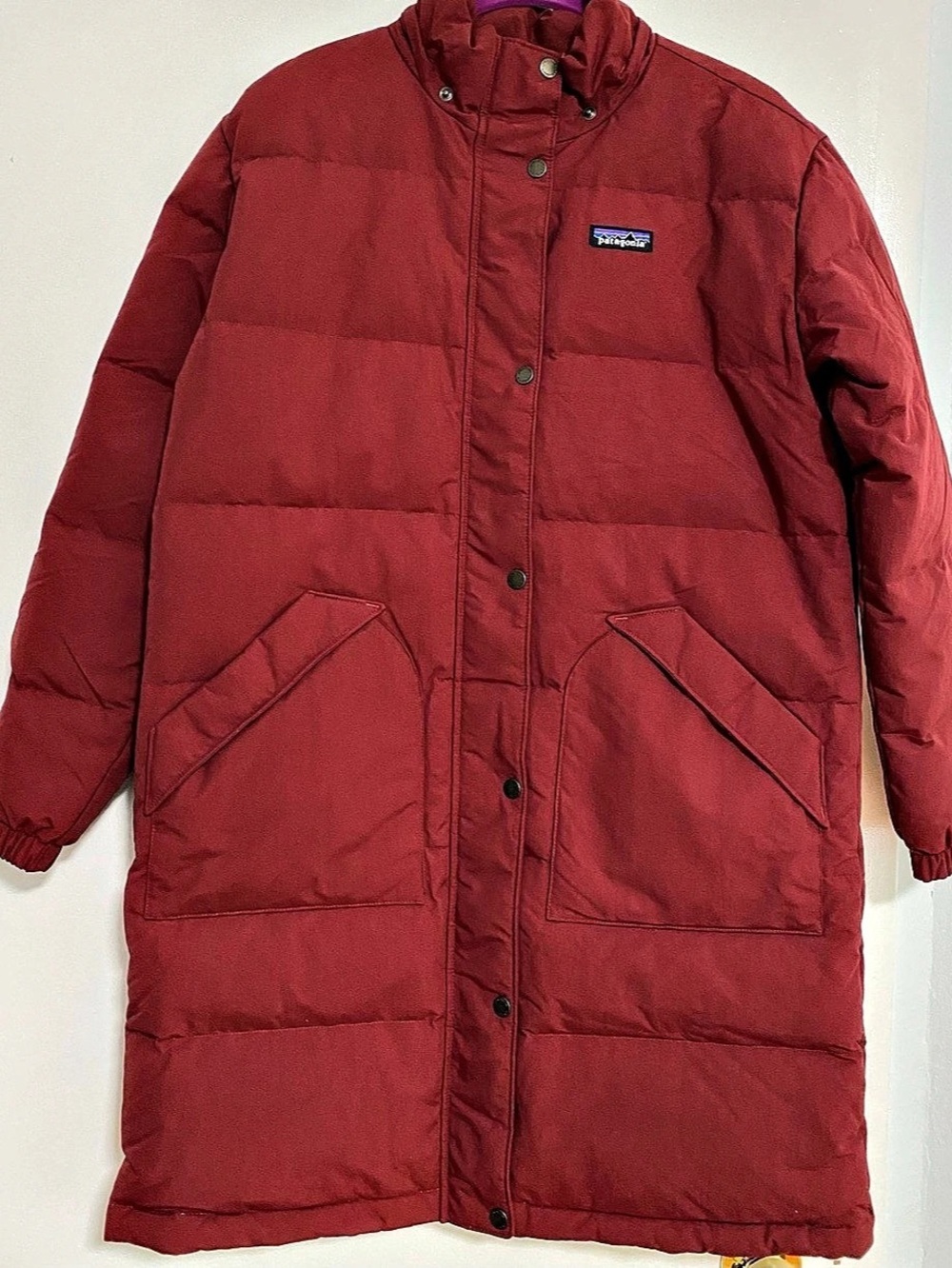 Patagonia Down With It Parka Red Puffer Coat Medium